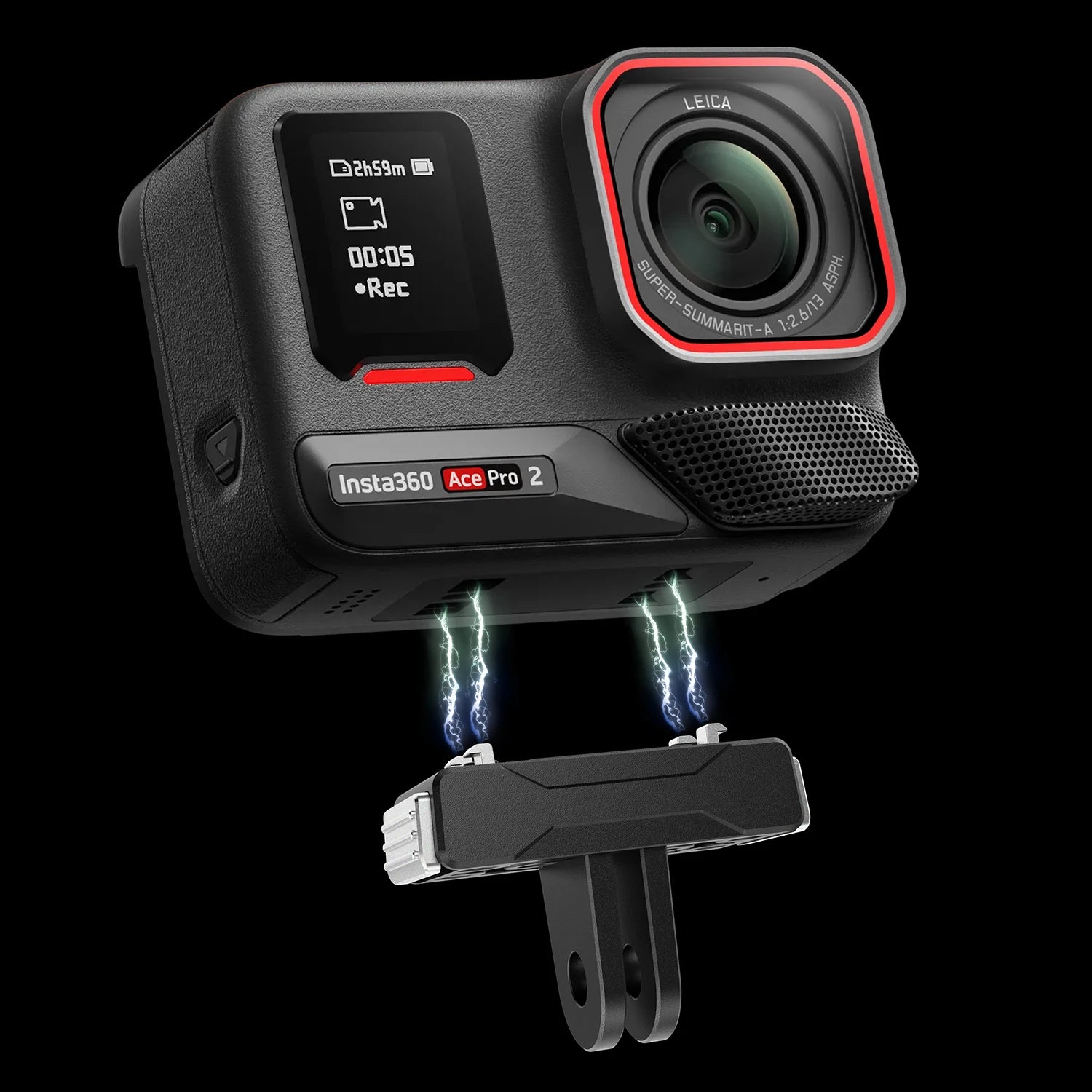 Sports Camera Quick Release Mount Magnetic Adapter Mount Aluminum Alloy for Insta360 X5/Ace Pro 2/Ace Pro Adapter Accessories