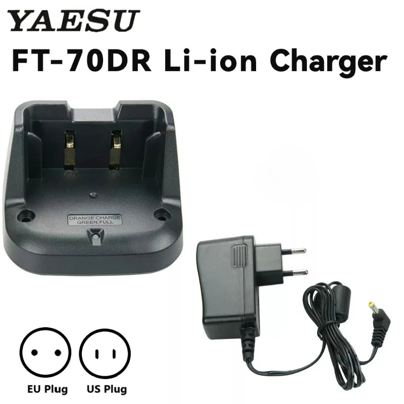 YAESU FT70D Rapid Battery Charger Two Way Radio SBR-24LI for FT-70D FT70DR FT70DS Walkie Talkie Charging Accessory