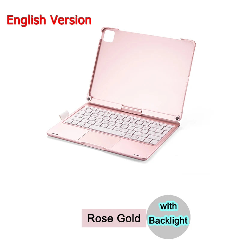 Bluetooth Magic Keyboard Case For iPad Pro 11 2022 2021 2020 2018 Air 5 4 10.9 6 7 8 11 inch 2026 2025 2024 Tablet Case Keyboard