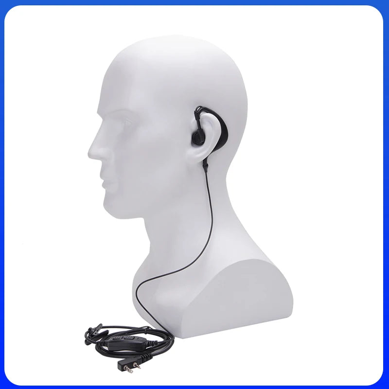 Baofeng UV-82 Dual PTT Earpiece Original for UV-8D UV-82HP UV-25L Walkie Talkie Headset UV-18 UV-5RH Headphone Radio Accessories