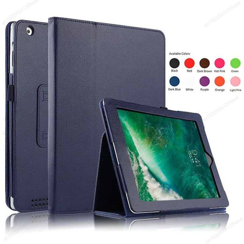 For iPad 2 3 4 Case PU Leather Tablet Cover for iPad 9.7 6th 10.2 8th 9th 11th 2025 Air 11 2 3 4th 5th 10.9 Pro 11 Funda Capa