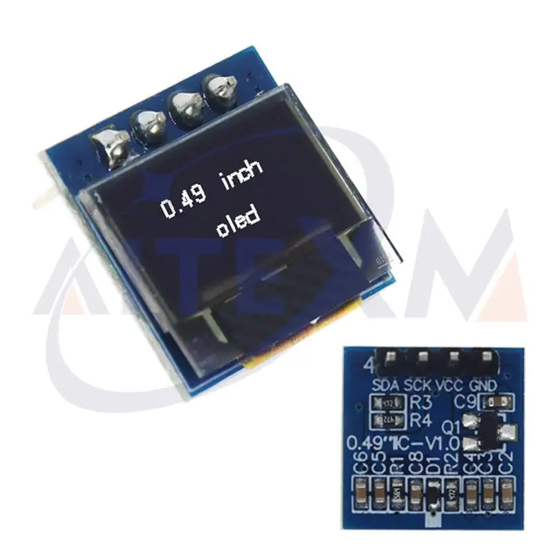 AITEXM 0.49 Inch OLED Display LCD Module White 0.49" Screen 64x32 I2C IIC Interface SSD1306 Driver for Arduino AVR STM32