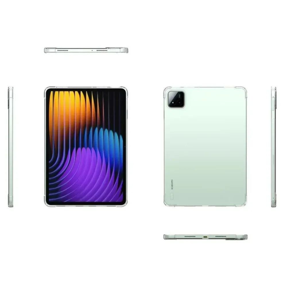 Airbags Soft TPU For Xiaomi Pad 7 Transparent Case Silicon Back Tablet Cover For Xiaomi Pad 7 Pro Mi Pad 7 Pro Case 11.2 inch