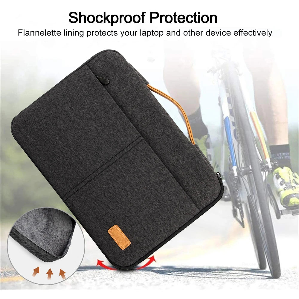 Protective Laptop Sleeve Case for 13.3-14.2 15-15.6 Inch New MacBook Pro M3 Max M2 M1 Slim Carrying Laptop Bag Men Women