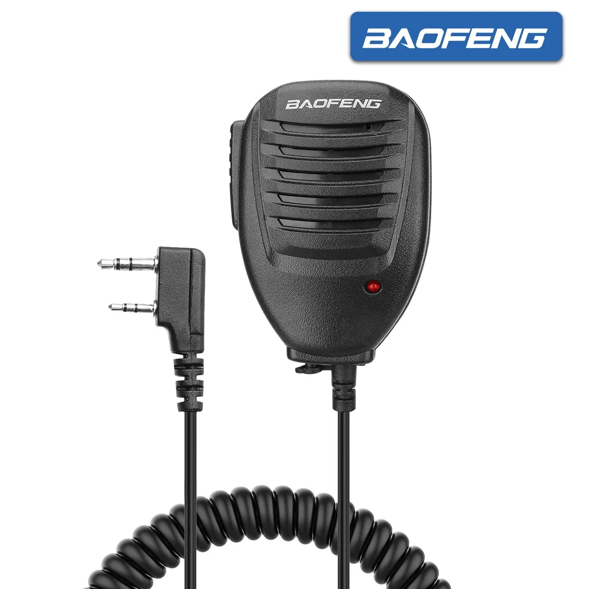 BaoFeng Walkie Talkie 2 Pin PTT Speaker Mic Wholesale for Quansheng UV-K5 K6 Baofeng UV-5R BF-888S UV-5RH 21 17 PRO HAM Radio