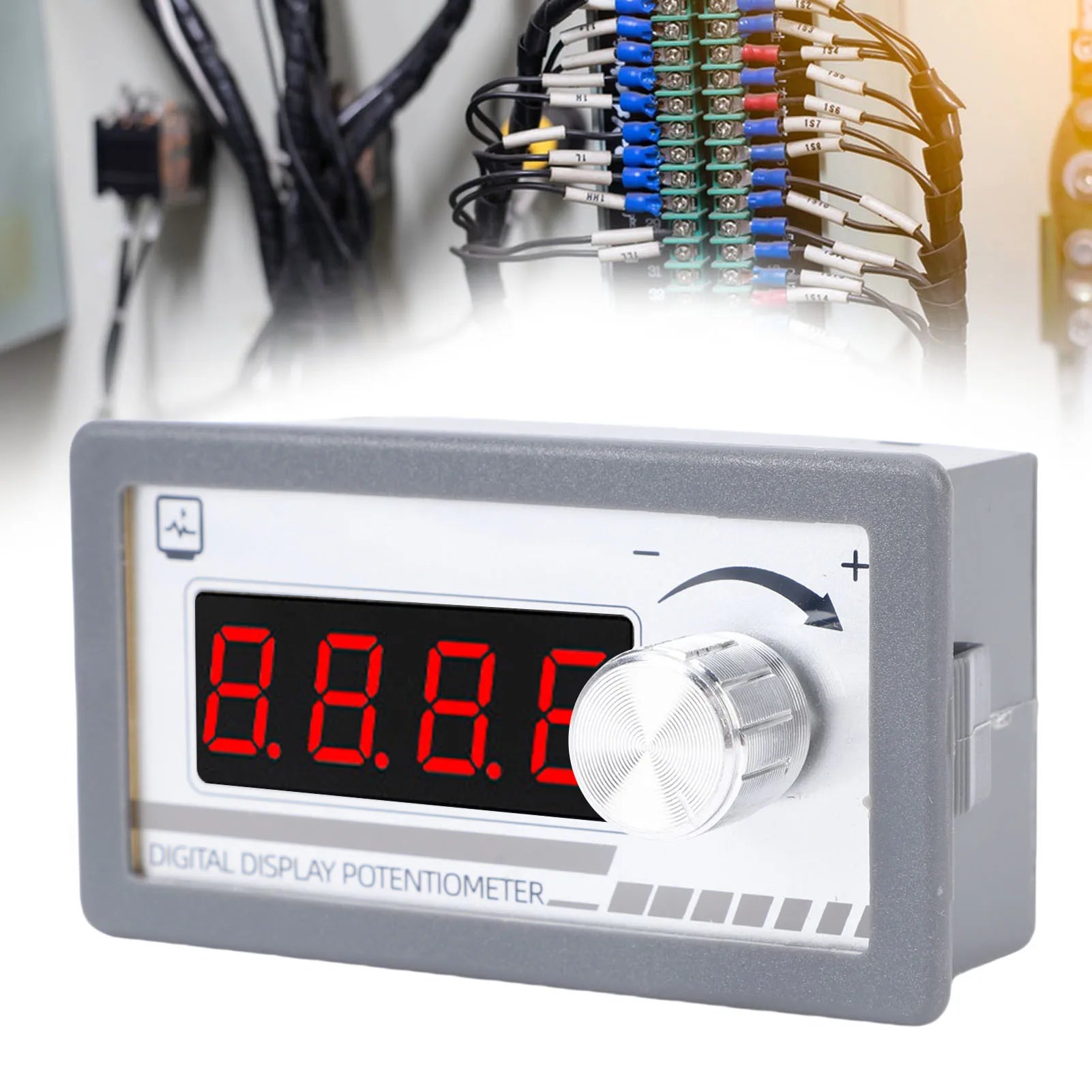 【New】10KΩ Digital Display Potentiometer 0.4in 4 Digit DC Programmable Potentiometer for Speed Controller Inverter