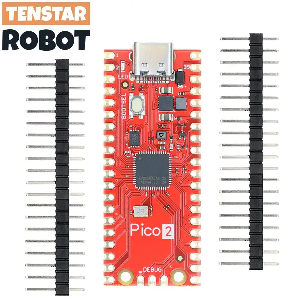 TENSTAR RP2350 Red Board PICO2 Development Board TYPE-C USB RP2350A Chip Microcontroller Compatible With Raspberry Pi PICO 2