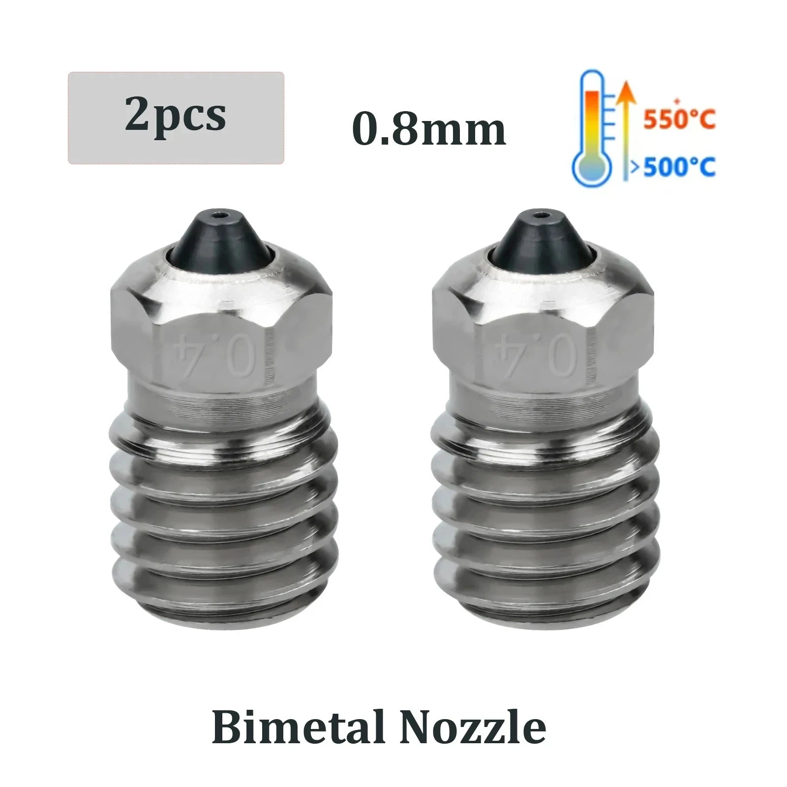 For Flashforge Adventurer 5M/5M pro Nozzle Kit Upgrade Hotend Pinting Head Quick-Detachable Nozzle Hard Steel Nozzle Kit