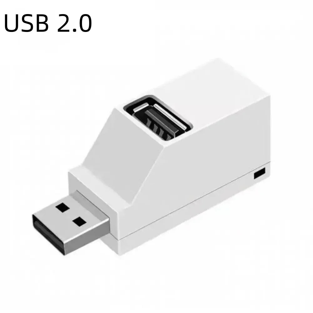 1Pcs USB 3.0 Adapter HUB Mini Splitter Box 1 to 3 Ports High Hi-Speed USB 2.0 Extender  For PC Laptop U Disk Card Reader