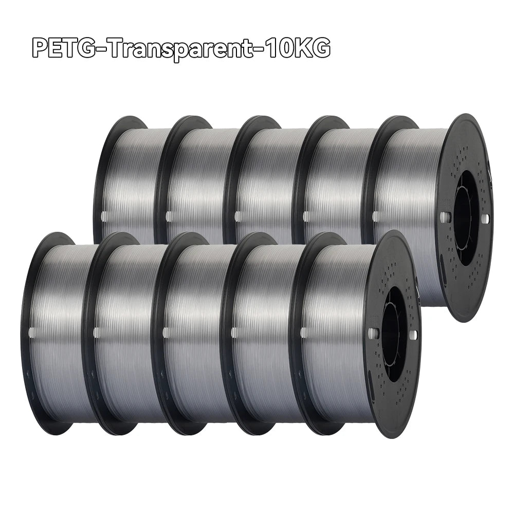 KINGROON 22LBS PETG or PLA Filament 3D Printer Filament 10 Rolls 1KG 1.75MM Eco-Friendly Good Toughness Mix Color Free Shipping