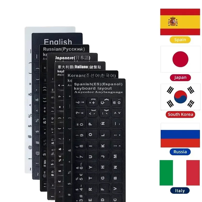 Keyboard Letter Stickers, Computer Keyboard Keycaps Repair Stickers, English Stickers, Notebook Frosted Self-Adhesive Stickers