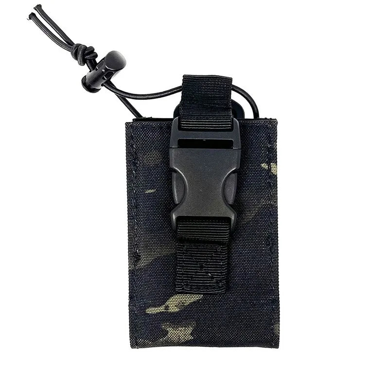 1000D Portable Tactical Molle Radio Walkie Talkie Pouch Holder Pocket Interphone Holster Carry Bag Walkie-Talkie Case Holder
