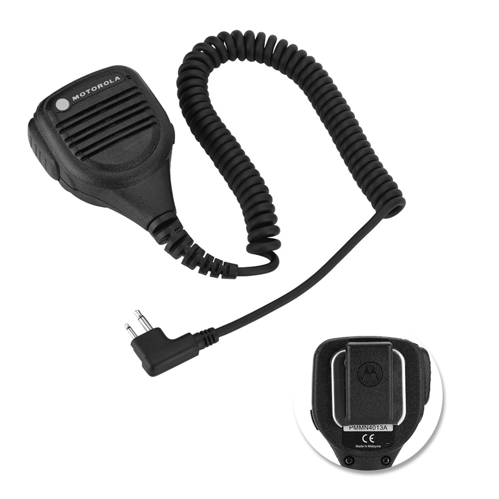 3.5mm Headphone Jack Speaker mic Walkie talkie Radio Hand Microphone with Steel Belt Clip Handheld Speaker Mic Hand Microphone