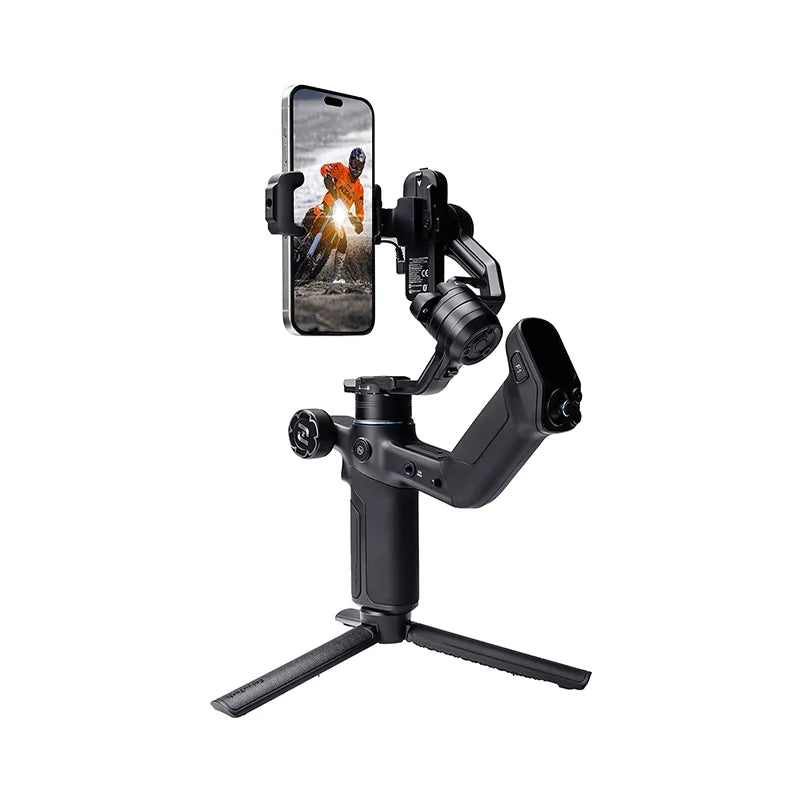 FeiyuTech SCORP Mini 3 Kit Gimbal Stabilizer with Built-in 4.0 Intelligent AI Tracking for Mirrorless Action Camera & Smartphone