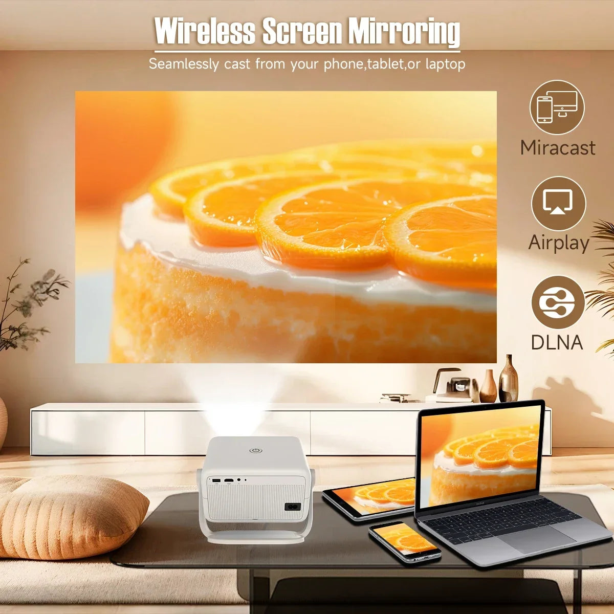 Magcubic 650ANSI L018 Projector 8K Native 1080P Auto Focus & Keystone Correction Android14 BT5.4 WIFI6 360° Portable Home Cinema