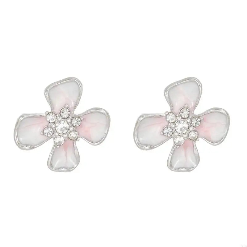 Elegant Flower Shaped Headphone Rhinestones Buckles Clip On Attachment For FreeClip 1 2 Zircons Embellishment
