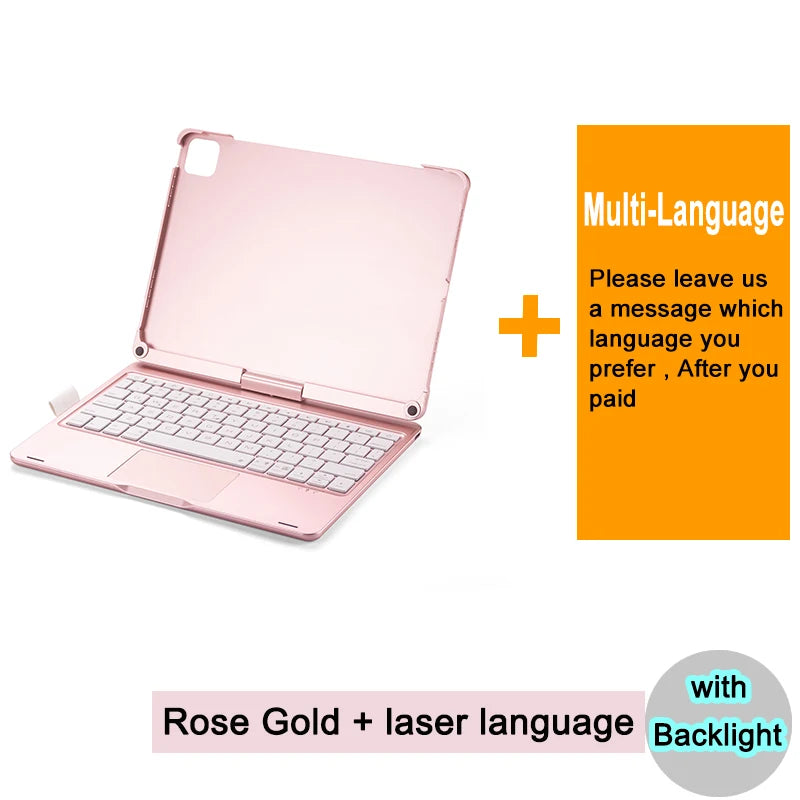 Bluetooth Magic Keyboard Case For iPad Pro 11 2022 2021 2020 2018 Air 5 4 10.9 6 7 8 11 inch 2026 2025 2024 Tablet Case Keyboard