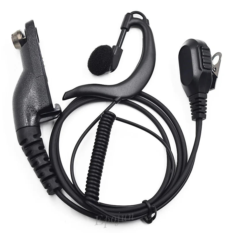 Security Ear Hook Headset Earpiece PTT for Motorola Portable Radio APX2000 DGP8050 DGP8550 DGP4150 Walkie Talkie DP4400 DP4401