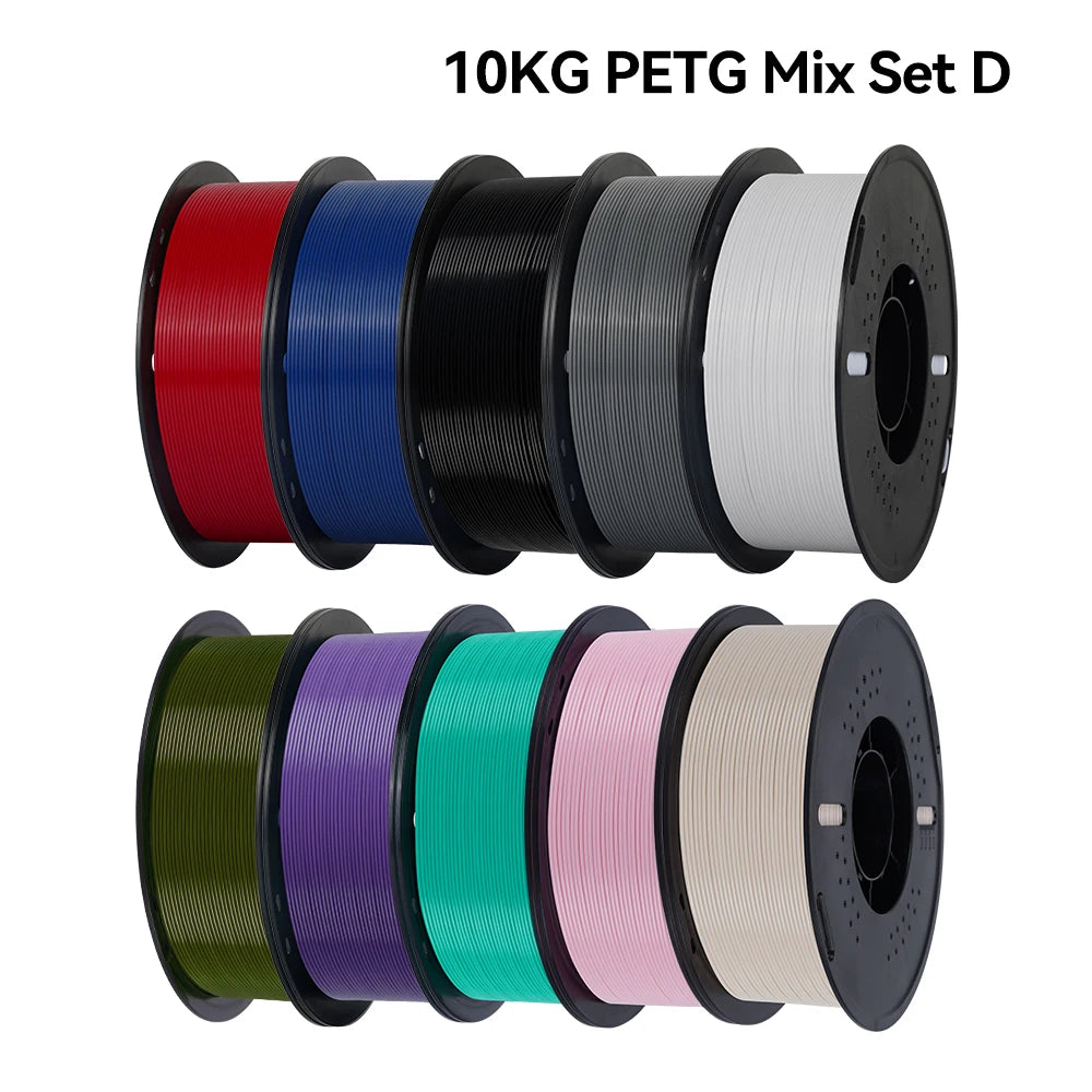 KINGROON 10KG 1.75mm PETG Filament Tangle-Free, High Quality 3D Printing Eco-friendly Plastic Consumables 22LBS, Vacuum Packaging 3D Printing