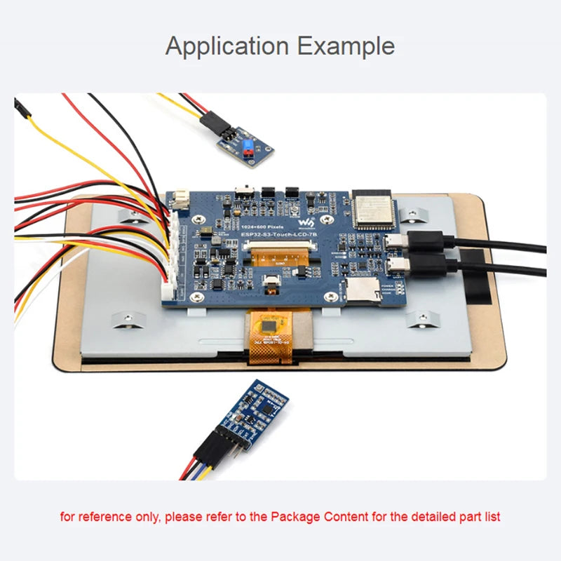 ESP32-S3 7 Inch 1024x600 IPS Screen Touch Display LX7 Dual-Core 16MB Flash WiFi BT5 Development Board for ESP32 GUI LVGL HMI