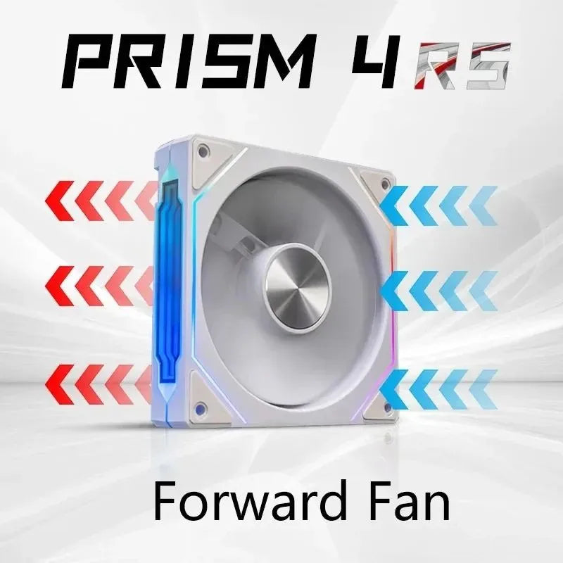 PRISM 4 RS 12cm ARGB 4 Pin Computer Case Fan Quiet Cooling 12V Large Air Volume 1200RPM for Desktop Gaming PC Build