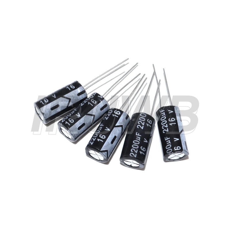 10pcs 2200uF 16V 2200MFD 16Volt Aluminum Electrolytic Capacitor Radial 16v2200mf 16v2200uf