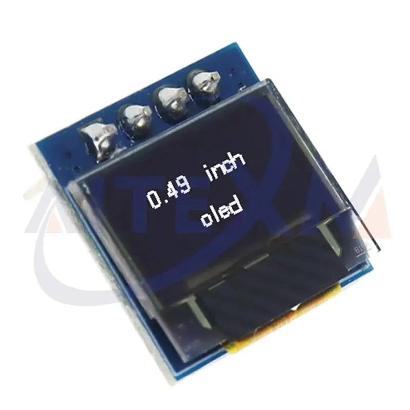 AITEXM 0.49 Inch OLED Display LCD Module White 0.49" Screen 64x32 I2C IIC Interface SSD1306 Driver for Arduino AVR STM32