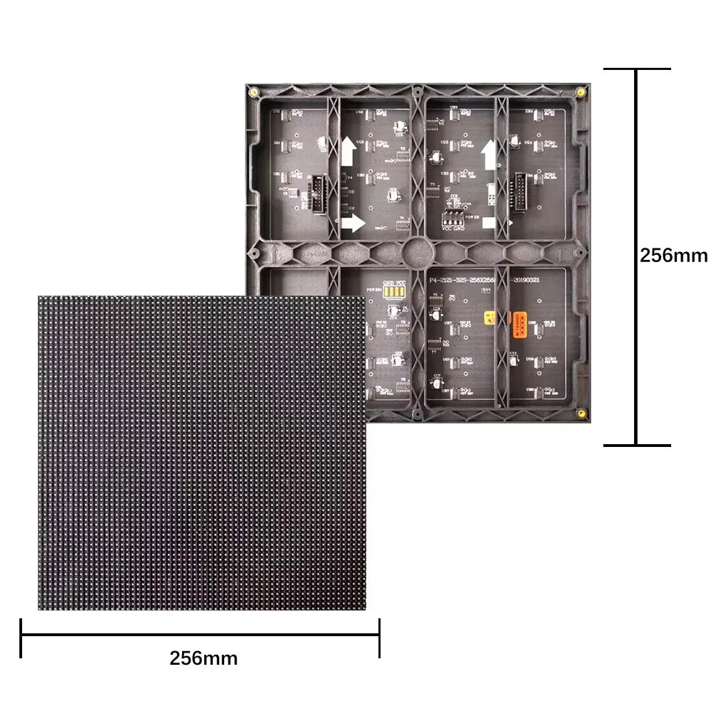 P4 LED Display Module Indoor SMD2121 RGB 256 X 256mm 32 Scan 64 X 64 Pixels Full Color P4 LED Screen Panel Module