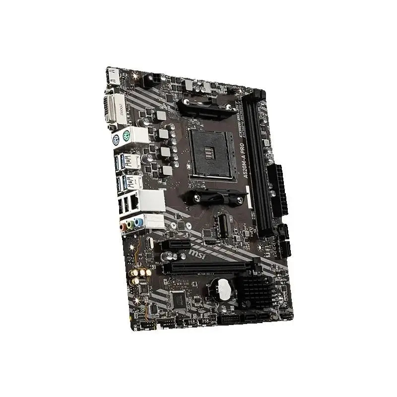 New MSI A520M A PRO Micro ATX AMD A520 DDR4 M.2 USB3.2 STAT 3.0 SSD/64G Best support R9 desktop CPU Socket AM4 Motherboard
