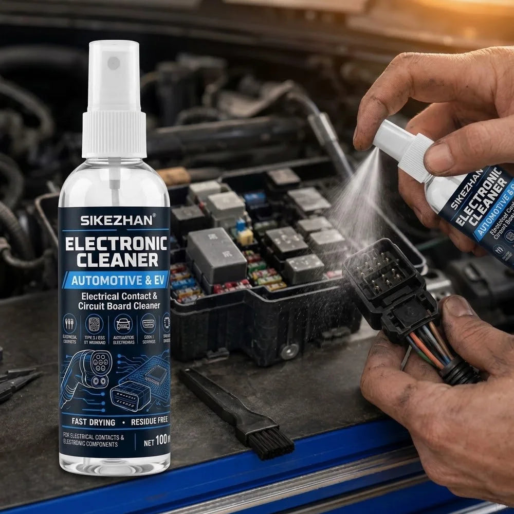 Electronic Cleaner Spray for Automotive EV Car Charging Gun Electrical Contact Circuit Board Plug Fast Dry Clean with Towel Kits