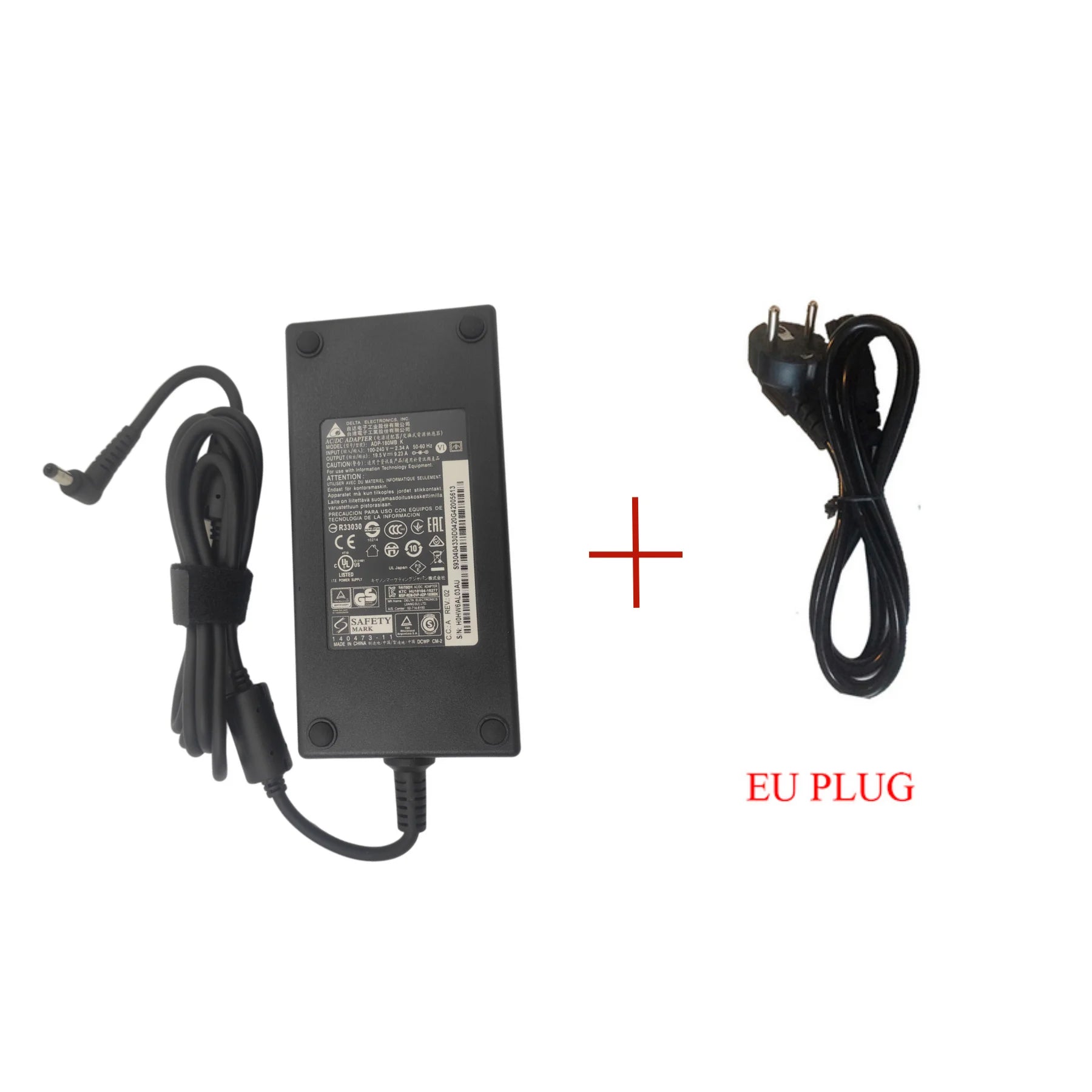 180W Charger 19.5V 9.23A 5.5*2.5MM Laptop Power Supply for MSI GF75 Thin 10SCS 10SCSK 10SCSR 10SD 10SDK 10SDR 10SE 10SEK 10SER