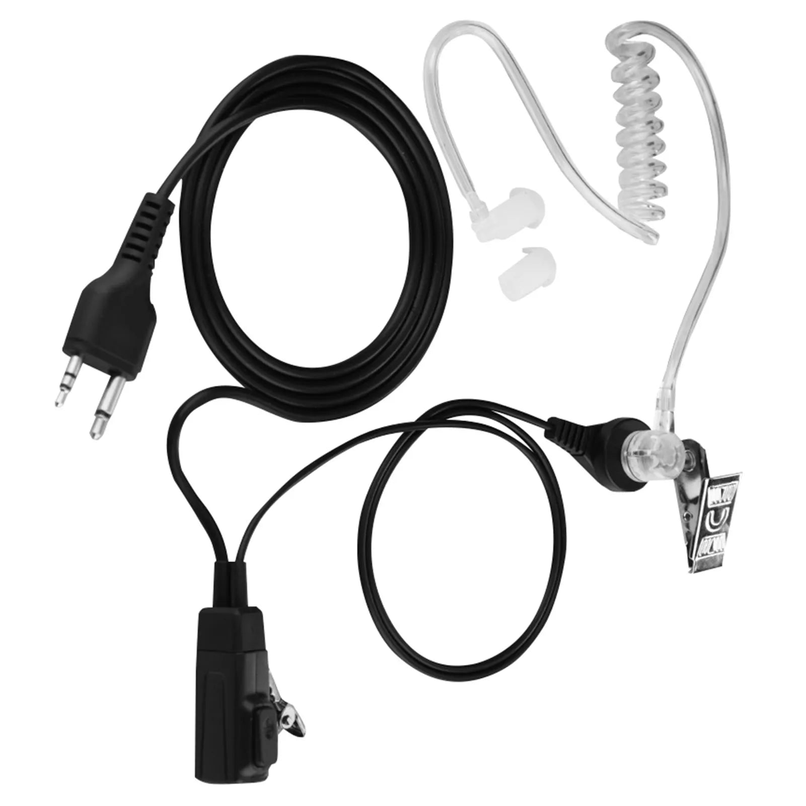 Air Transparent Tube Earbud Earpiece Heatset Mic Clear Sound for Midland Walkie Talkie Radio Headset Use Communication Accessory