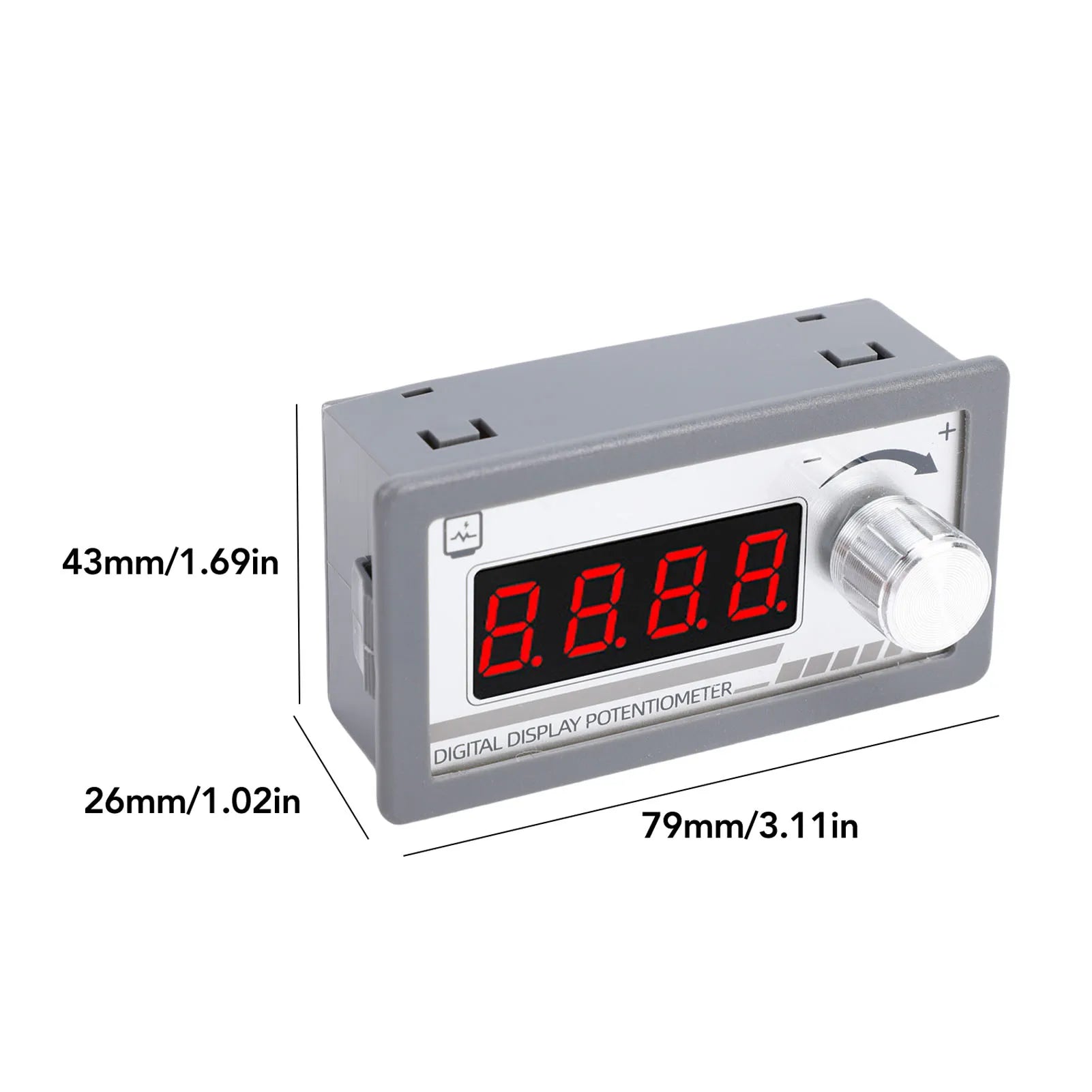 【New】10KΩ Digital Display Potentiometer 0.4in 4 Digit DC Programmable Potentiometer for Speed Controller Inverter