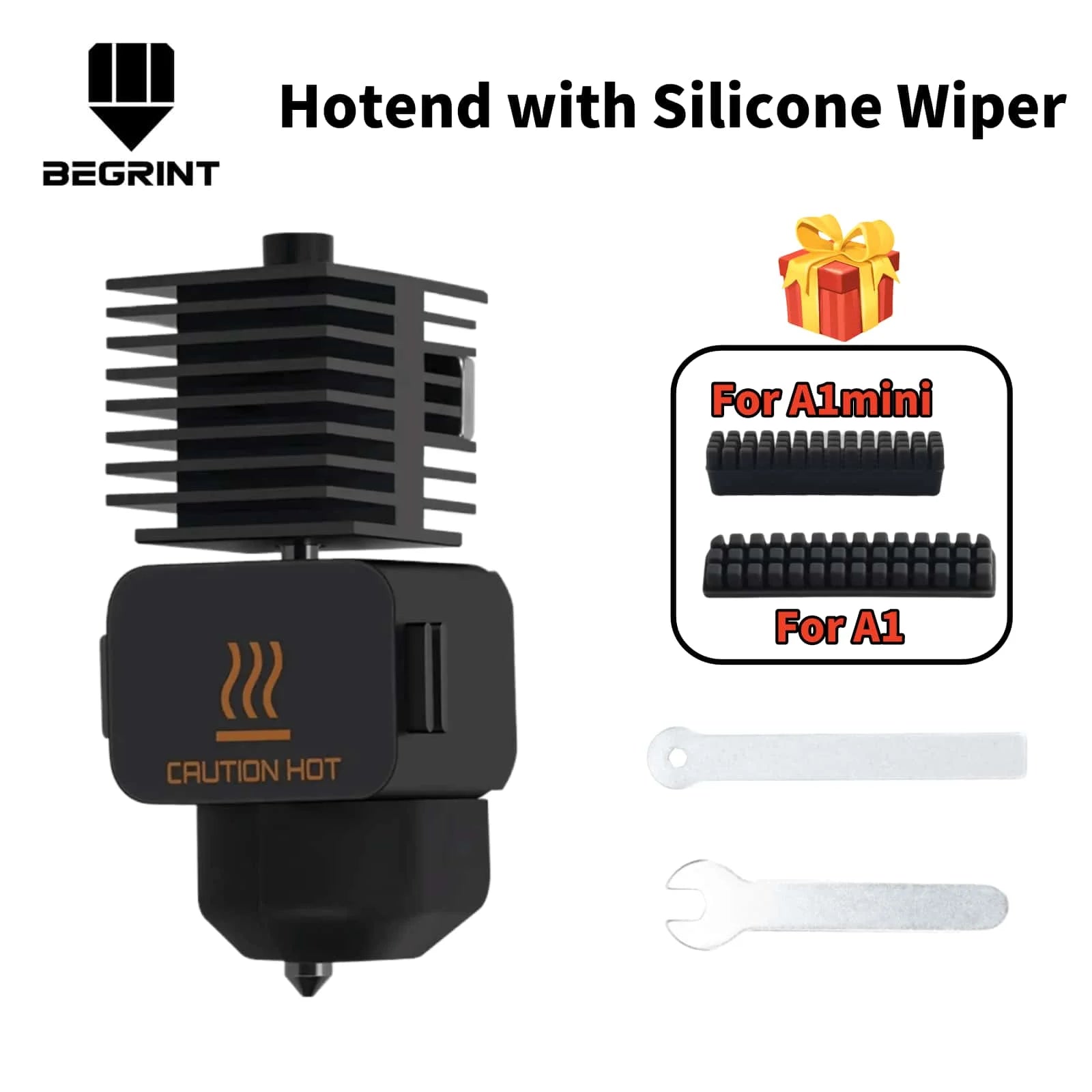 Hotend Kit For Bambu Lab A1/A1 Mini/A2L Fast Speed Hot End Assembly 0.2/0.4/0.6/0.8mm Hardened steel Nozzle 3D Printer Part