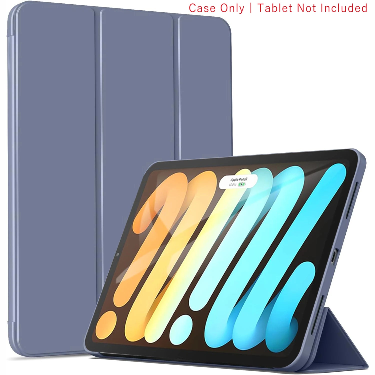 Tri-fold Flip Case For iPad Mini 6 7 (A17 Pro) 8.3'' 2024 2021 A2568 A2995/A2996 AMagnetic Stand PU Leather Protective Cover