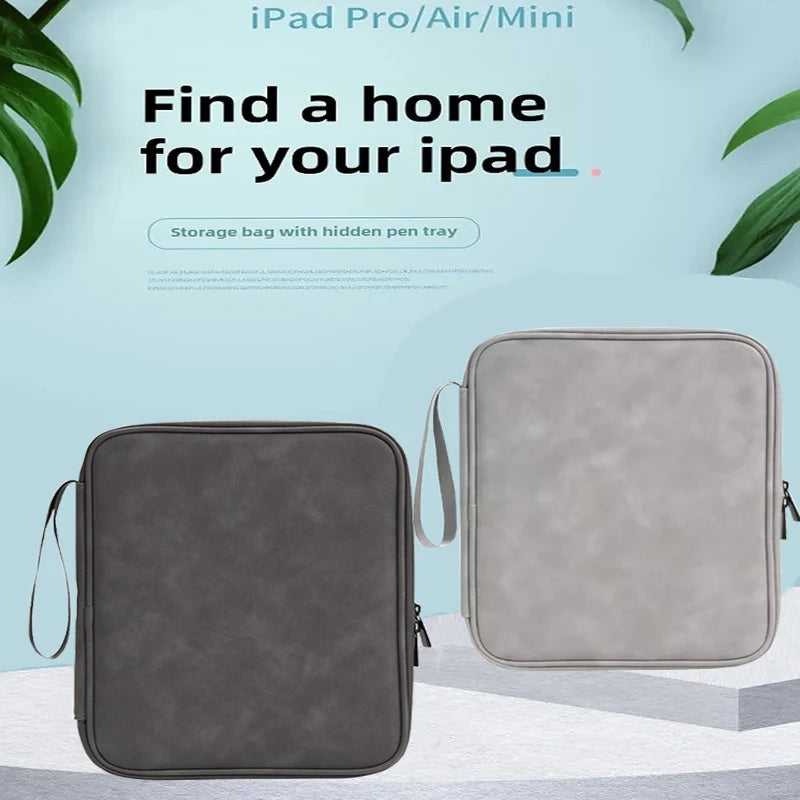 Tablet Sleeve Bag for iPad Pro 12.9 11 inch iPad 10th Air 5 4 3 10.9 10.2 inch 9th 8th 7th Generation Waterproof Zipper Pouch