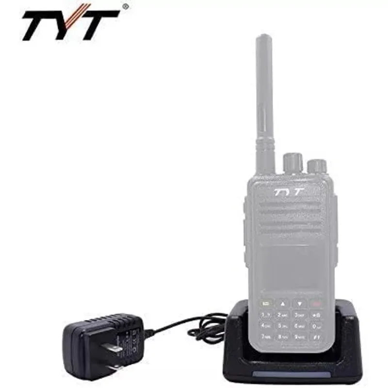 Desk Charger Base Adapter Battery Charger for TYT Walkie Talkie MD380 RT3S MD760 DMR RETEVIS RT3 RT3S Ham Radio Power Supply