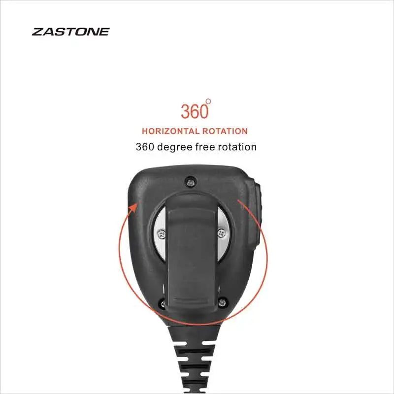 ZASTONE UV008 Microphone Walkie Talkie Megaphone Hand Pussy Speaker Two wya Radio Accessories PTT Transmitter 6-pin plug