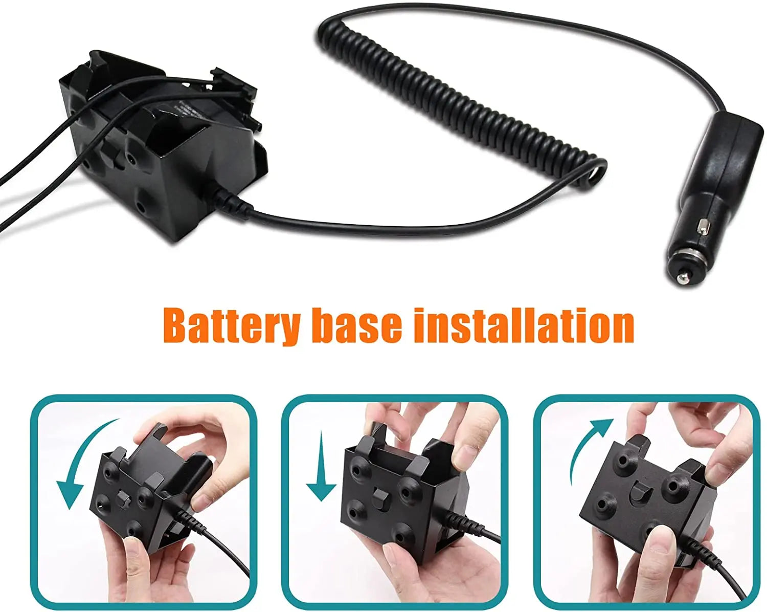 NNTN8525A VEHICULAR TRAVEL CHARGER for MOTOROLA radios DP4801e DP4800 DP4601 DP4400 DP3601 DP3400 DP2600 DP2400e DP4401 DP4600