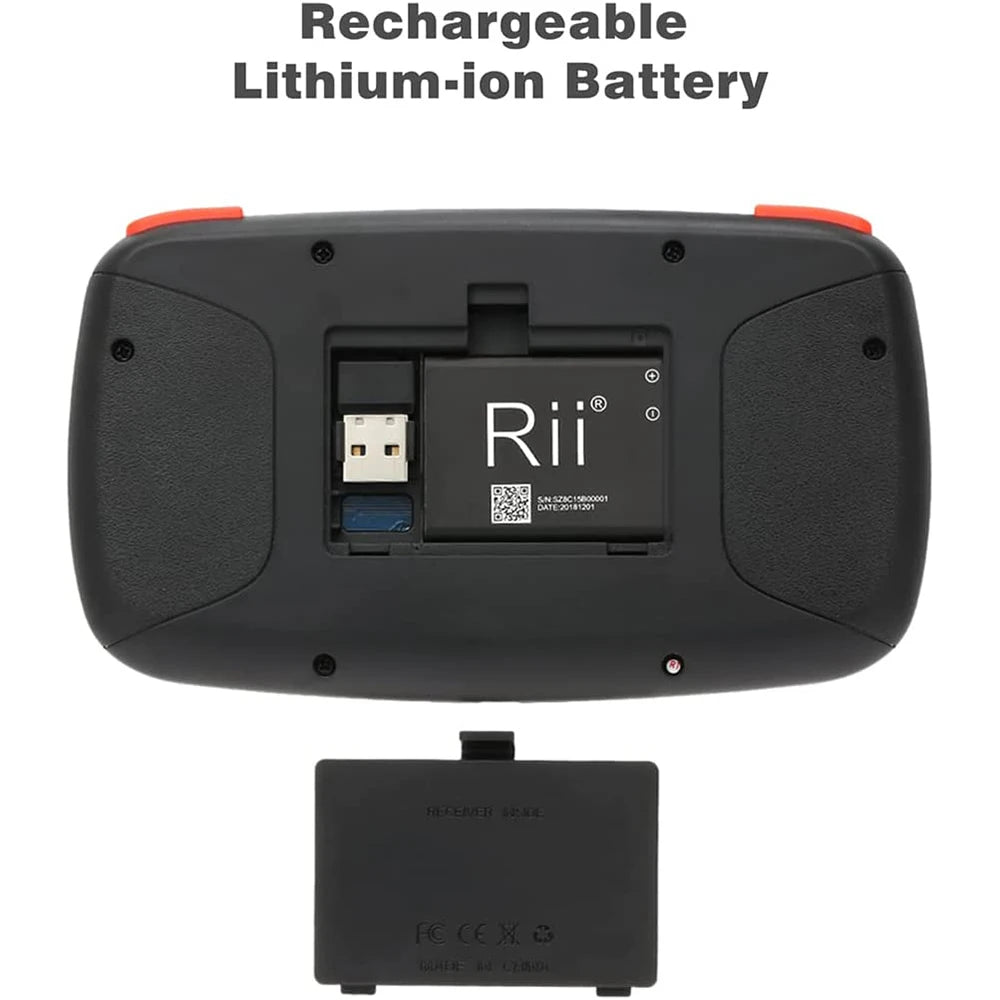 Rii I4 Mini Bluetooth Wireless Keyboard With Touchpad 2.4GHz Backlit Mouse Remote Control For Windows Android TV Box Smart TV