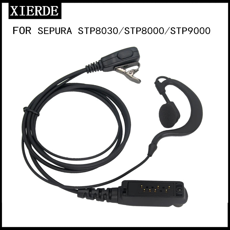 Walkie-talkie headset for Sepura STP8000 STP9000 STP8080  STP8030 walkie-talkie air duct headset in-ear earphones