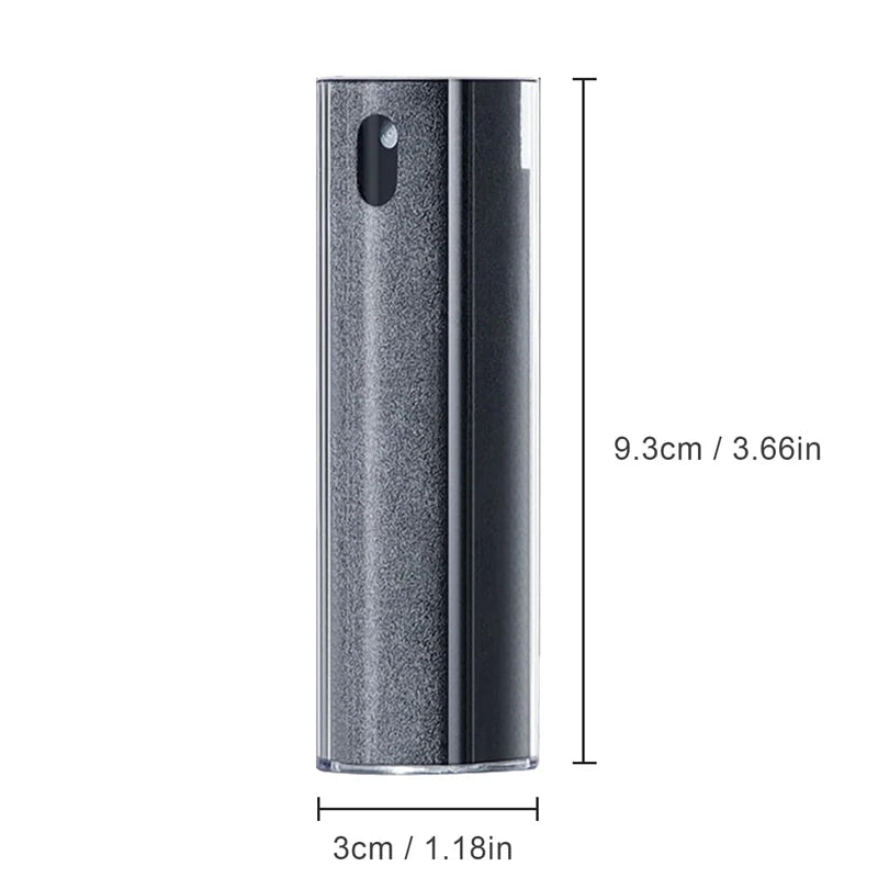 2-in-1 Microfiber Screen Cleaning Kit Empty Spray Bottle & Cleaning Cloth for Phone Tablet Laptop Computer