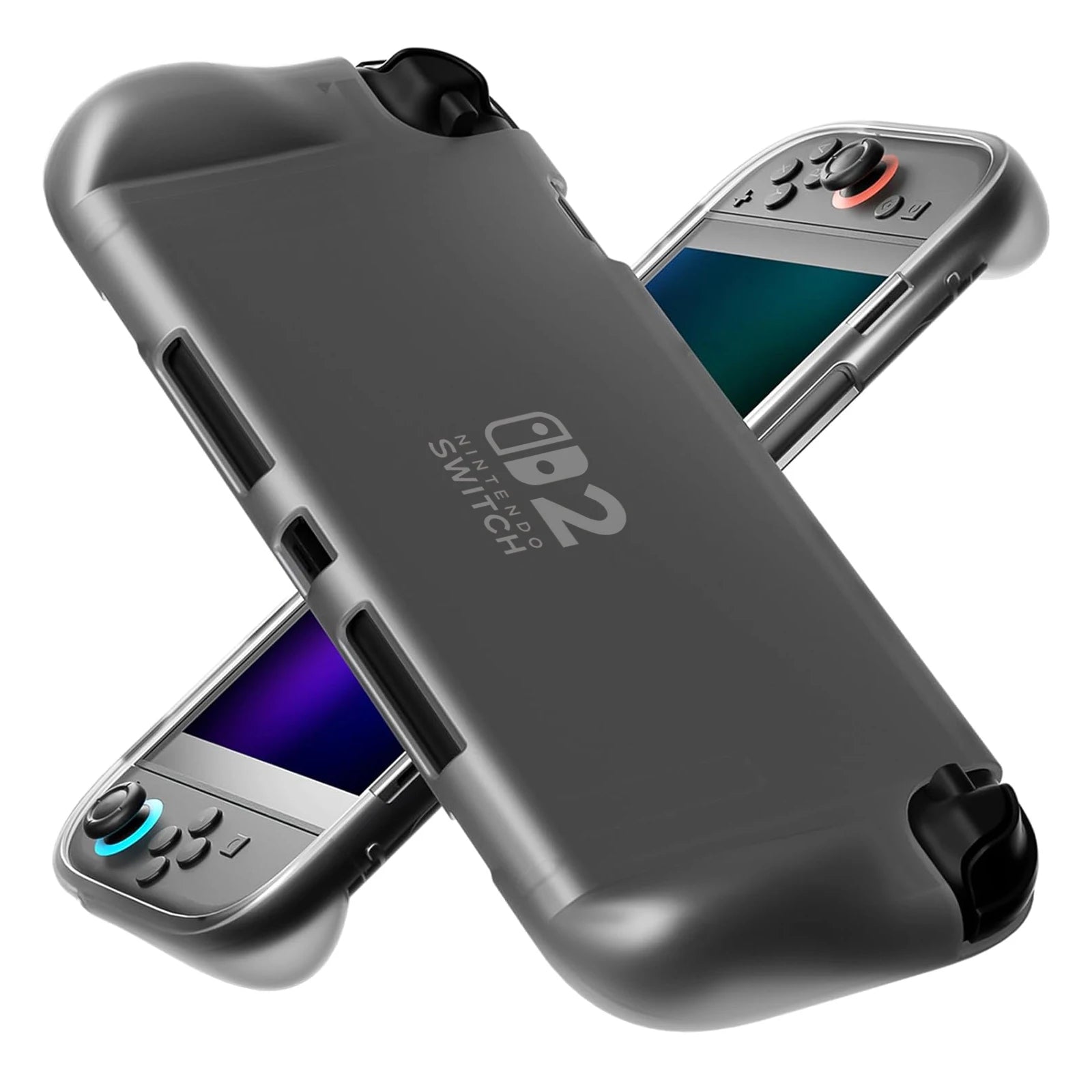 Ergonomic TPU Case for Switch 2 – Anti-Slip, Shock-Absorbing Cover for NS2 Game Console & Joy-Con Full Body Protection