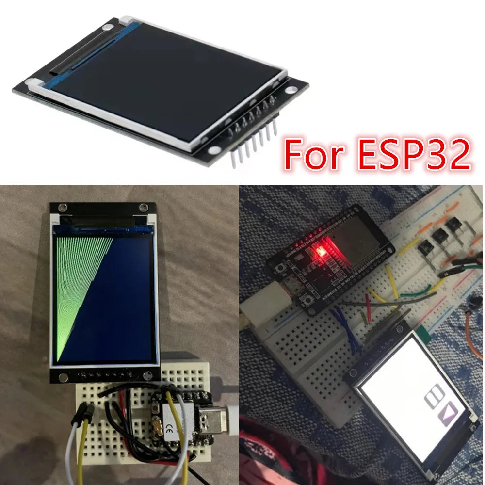 2.0 inch TFT Display OLED LCD Drive IC ST7789V 240RGBx320 Dot-Matrix SPI Interface for Arduio Full Color LCD Display Module