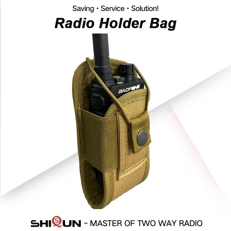 MSC 20H Tactical Molle Handheld Radio Pouch Waist Bag Holder Pocket Portable Ham Radio Holster Bag Colorful 5R Radio Accessories