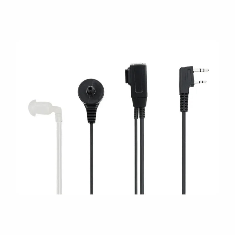 5pcs Walkie Talkie Earphones K-head 2 Pin Universal Air Duct Headset Cable for Baofeng UV5R  QUANSHENG