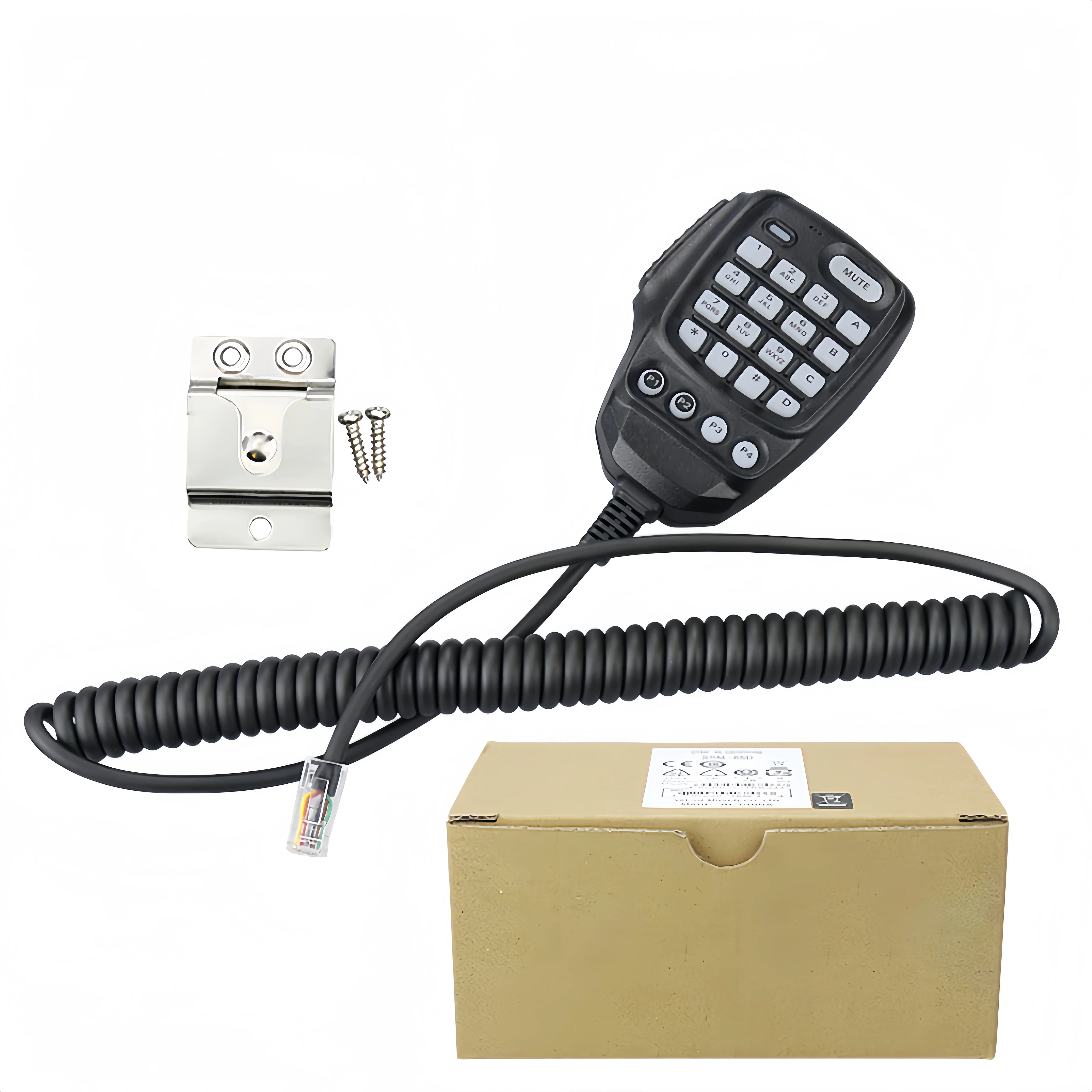 SSM-85D Handheld Speaker Microphone Car Mic with DTMF Keypad and Reinforced Cable for YAESU FTM-300DR FTM-200DE FTM-200DR FTM-50