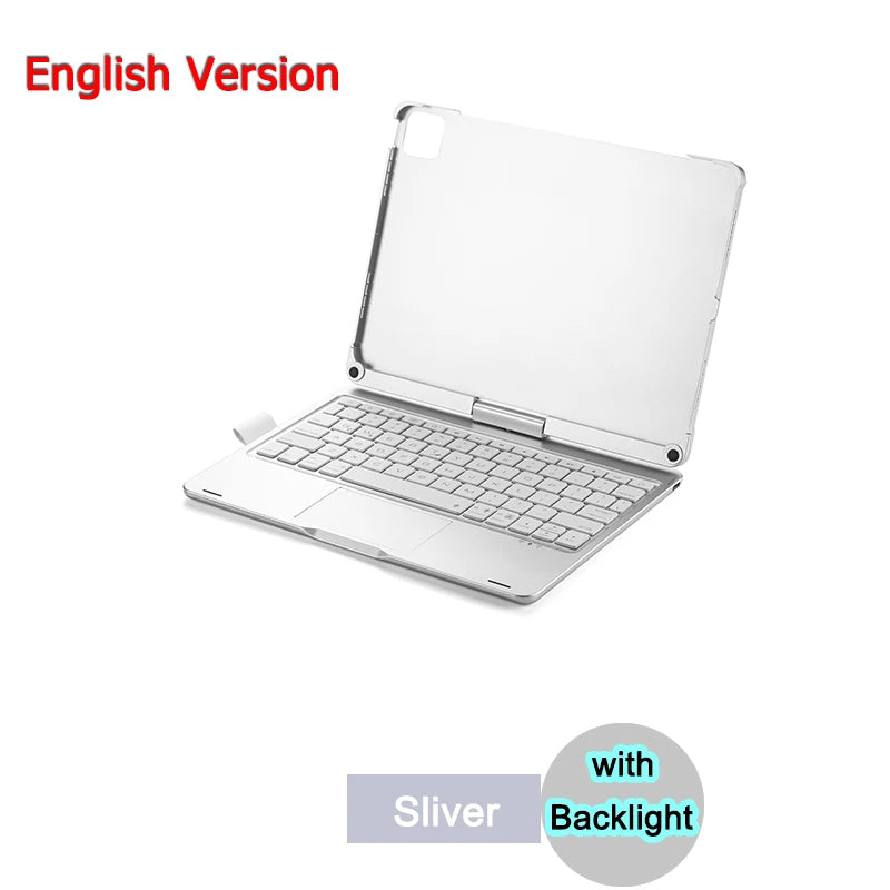 Bluetooth Magic Keyboard Case For iPad Pro 11 2022 2021 2020 2018 Air 5 4 10.9 6 7 8 11 inch 2026 2025 2024 Tablet Case Keyboard