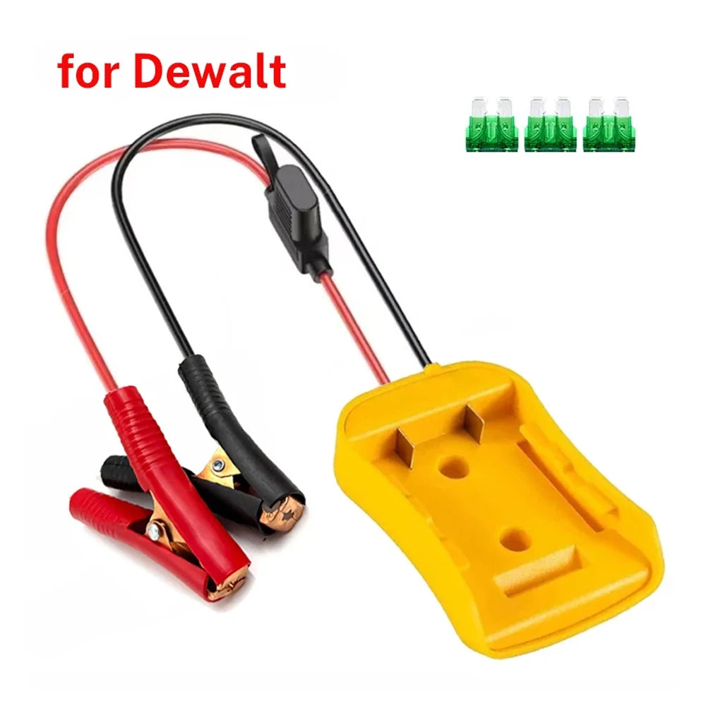 For Makita/DeWalt/Milwaukee 18V Igniter Jump Starters Car And Motorcycle Lithium Battery Emergency Power Supply with 3 Fuses
