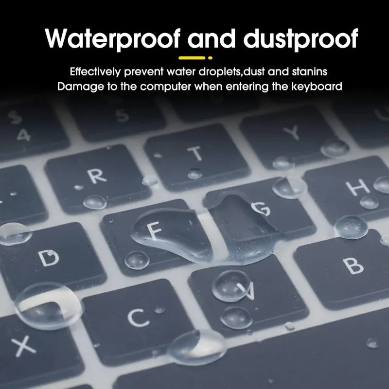 Universal Keyboard Protector Cover Skin for Laptop Notebook 13"-17" inch Silicone Waterproof Dustproof Keyboard Protector Skin